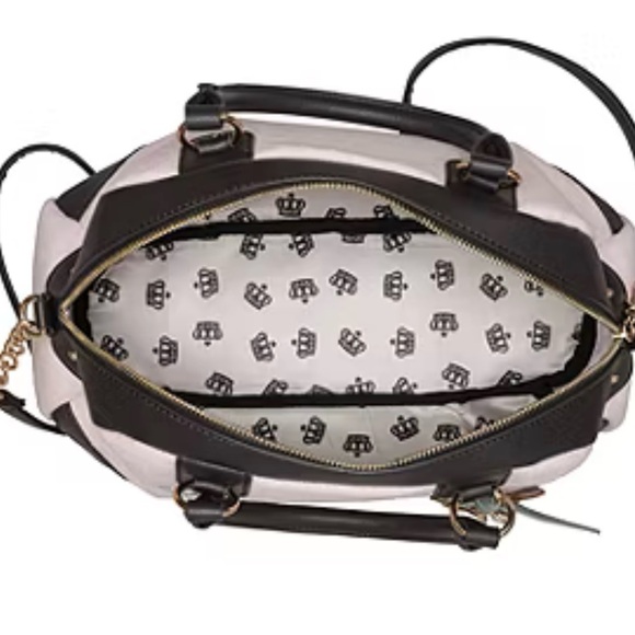 NWT Juicy Couture Retro Bloom Satchel in Pink/Brown - Picture 3 of 5